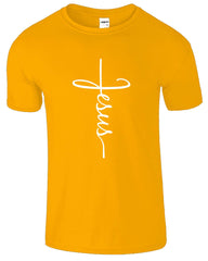 Jesus Cross Christian Religious Men's T-Shirt - ApparelinClick