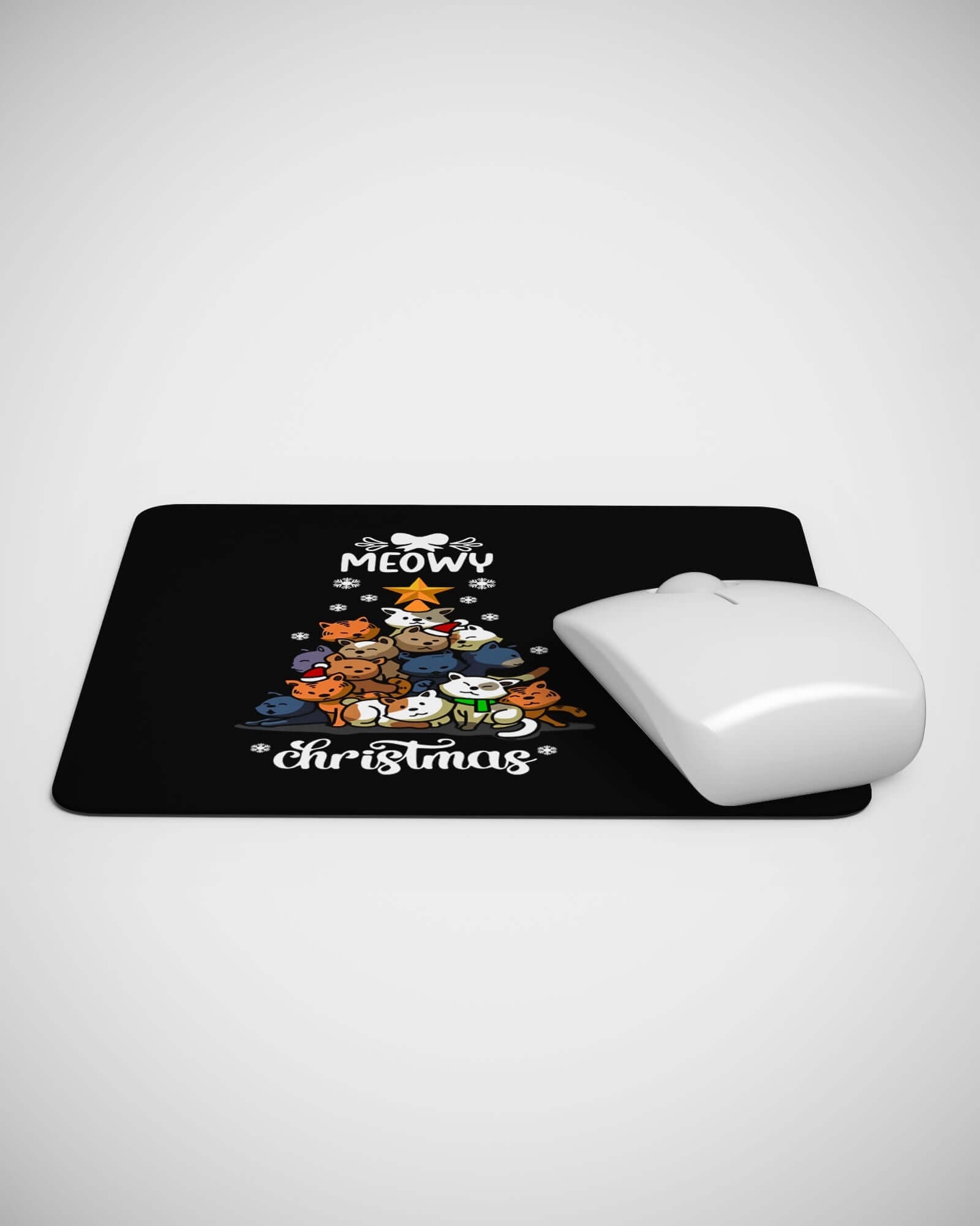 Meowy Christmas Mouse pad - ApparelinClick