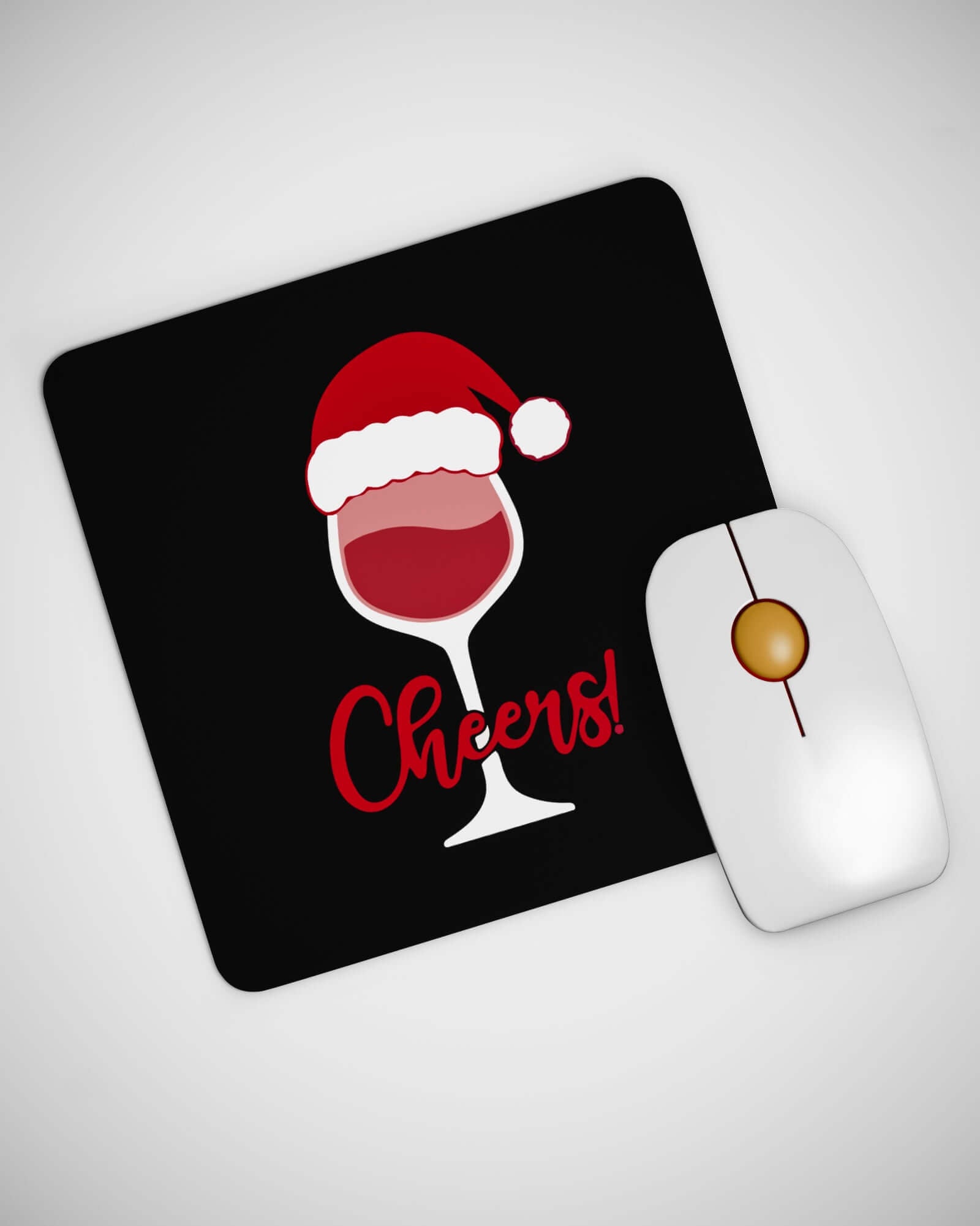 Cheers Christmas Funny Mouse pad - ApparelinClick