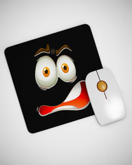 3D Print Big White Eyes Funny Face Mouse pad