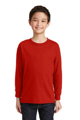 Youth 100% Cotton Long Sleeve T-Shirt. 5400B