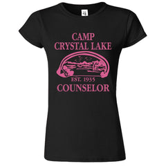 Camp Crystal Lake Printed T-Shirt for Women's - ApparelinClick