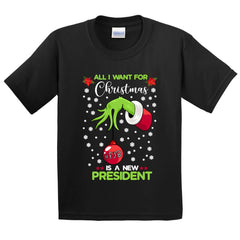 All I Want Christmas Hanging Ball Kids T-Shirt - ApparelinClick
