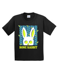 Bone Rabbit Halloween Christmas Funny Kids T-Shirt