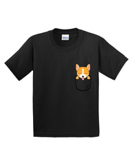 Puppy Dog in pocket Kids T-Shirt