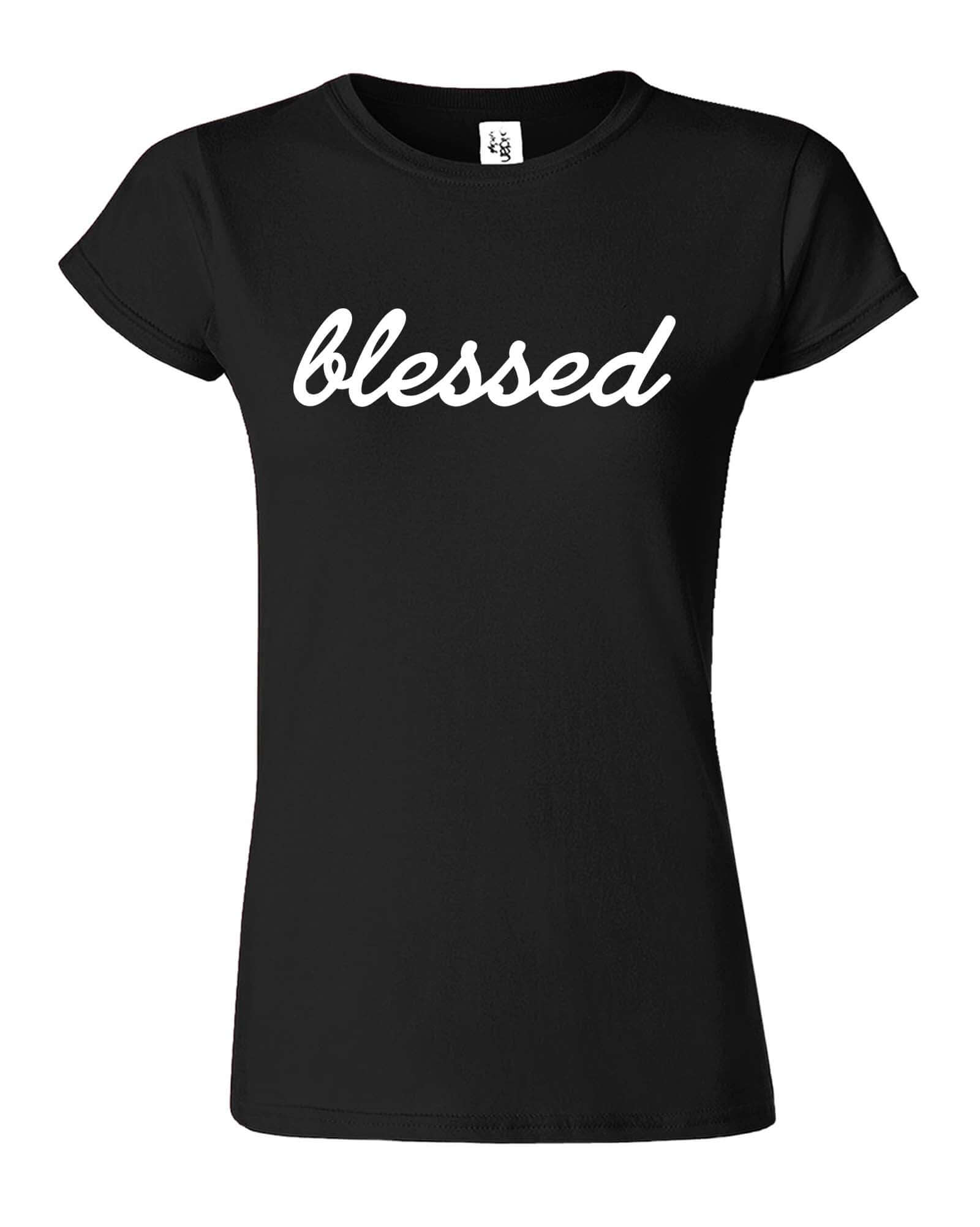 Blessed Christian God Religious Womens T-Shirt - ApparelinClick