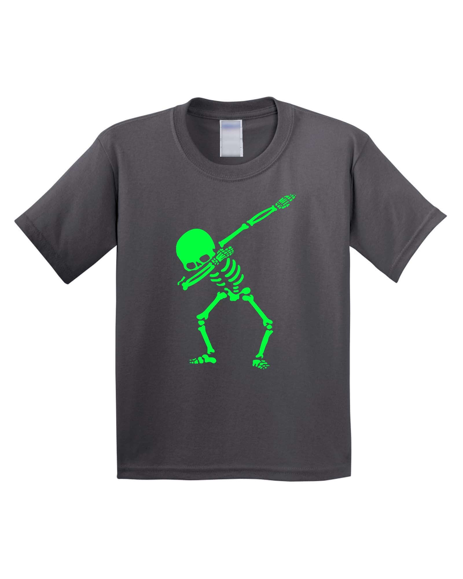 Dabbing Skeleton Christmas Funny Kids T-Shirt - ApparelinClick