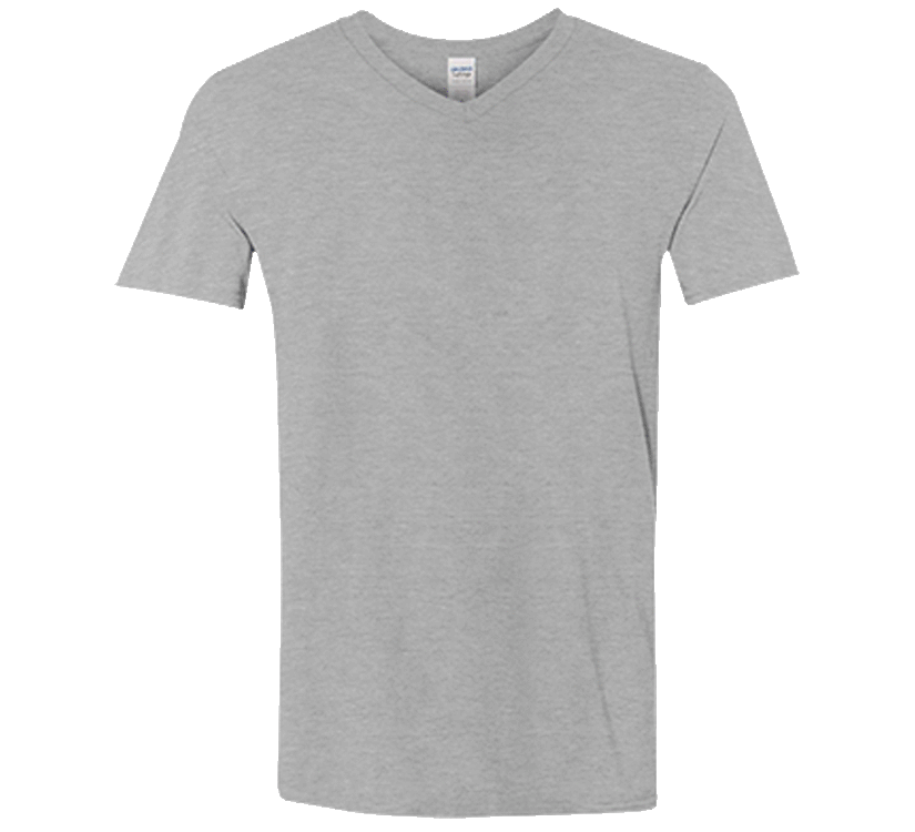 Customizable Gildan Men's Softstyle V-Neck T-Shirt
