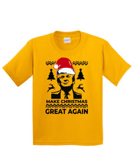 Trump Make Christmas Great Again Funny Kids T-Shirt - ApparelinClick