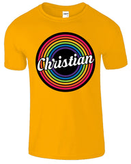 Rainbow Christian Religious Men's T-Shirt