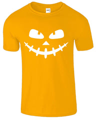 Halloween Pumpkin Face Funny Men's T-Shirt