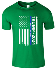 Trump 2024 Elections Usa Flag Political Mens T-Shirt