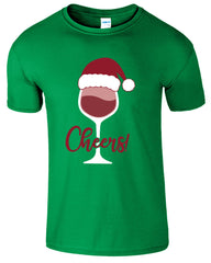 Cheers Christmas Funny Men's T-Shirt