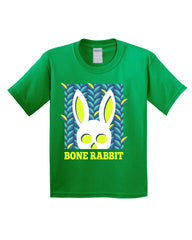 Bone Rabbit Halloween Christmas Funny Kids T-Shirt