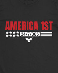 America 1st Eagle Patriotic Funny Womens T-Shirt