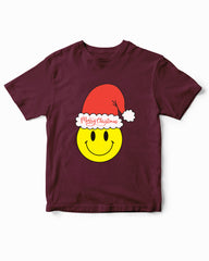 Santa Hat Merry Christmas Funny Kids T-Shirt