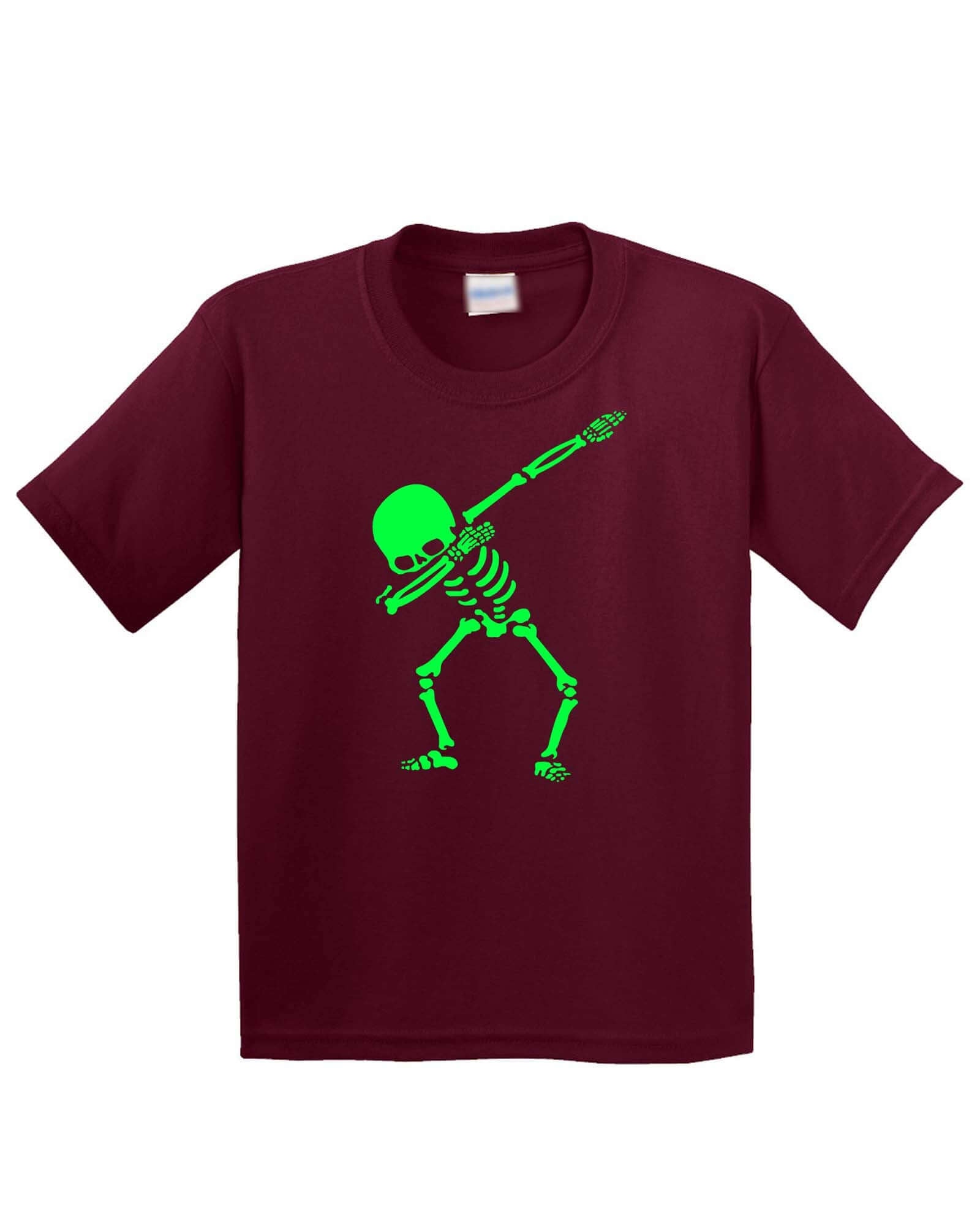 Dabbing Skeleton Christmas Funny Kids T-Shirt - ApparelinClick