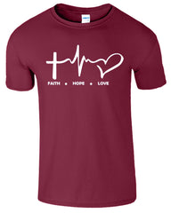 Faith Love Hope Men's T-Shirt