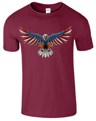 Eagle Flag USA Patriotic Graphic 4th Of July Men's T-Shirt