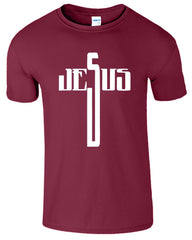 Jesus Cross Big Logo Christian Religious Men's T-Shirt