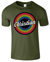Rainbow Christian Religious Men's T-Shirt