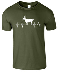Goat Heartbeat Goat Lover Funny Men's T-Shirt