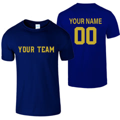 Personalized Custom Name Number Team Football Men's T-Shirt