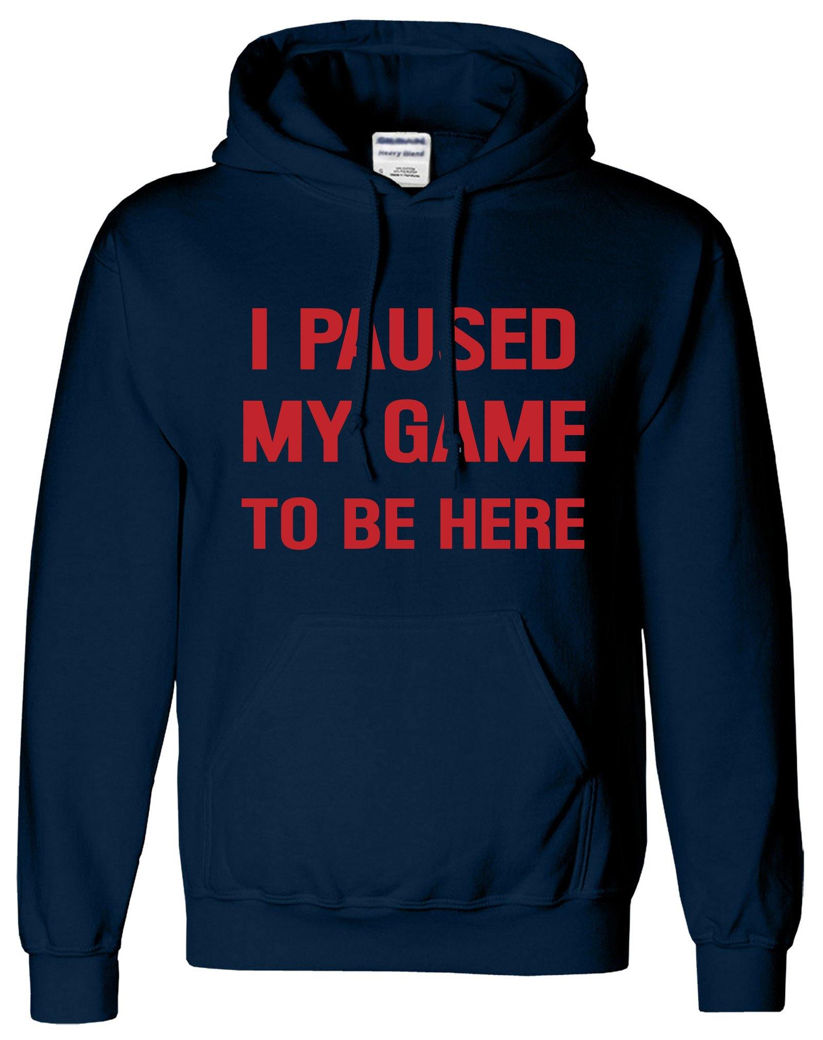 I Paused My Game To Be Here Printed Logo Unisex Hoodie - ApparelinClick