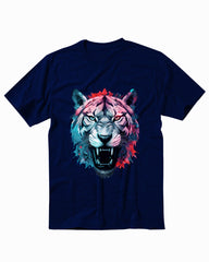 Colorful Angry Tiger Men's T-Shirt