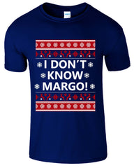 I Don't Know Margo Funny Ugly Christmas Holiday Men's T-Shirt