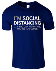 Social Distancing Men's Ugly Holiday Funny T-Shirt