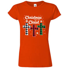 Christmas Begins With Christ Womens T-Shirt - ApparelinClick
