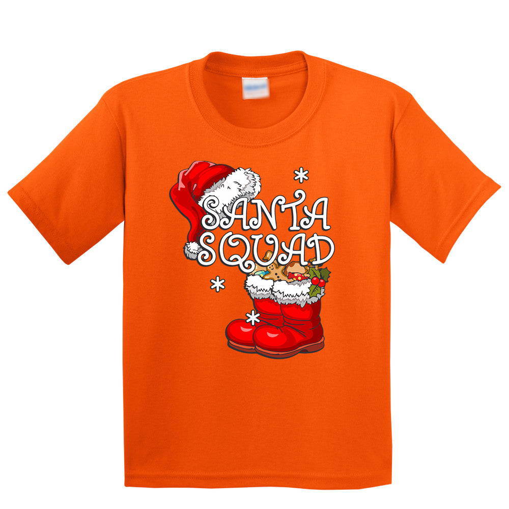 Santa Squad Christmas Kids T-Shirt - ApparelinClick