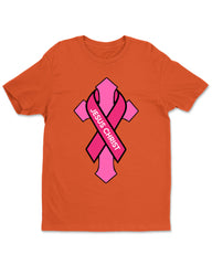 Jesus Christ Cross Breast Cancer Funny Womens T-Shirt