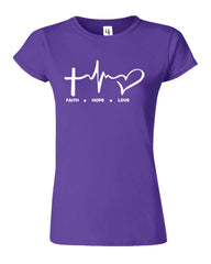 Faith Love Hope Womens T-Shirt