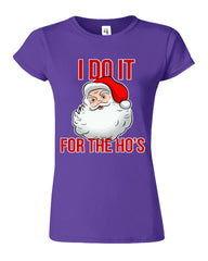 Santa Do It For The Ho's Womens T-Shirt - ApparelinClick