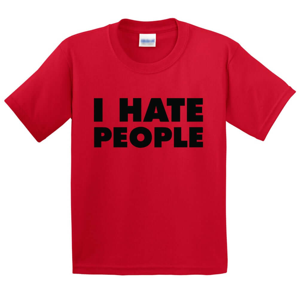 I Hate People Printed T-Shirt for Kids - ApparelinClick