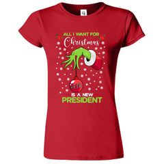 All I Want Christmas Hanging Ball Womens T-Shirt - ApparelinClick