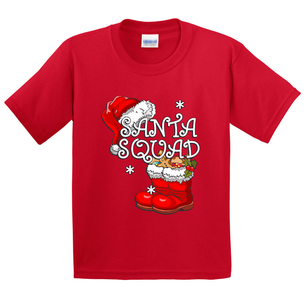 Santa Squad Christmas Kids T-Shirt - ApparelinClick