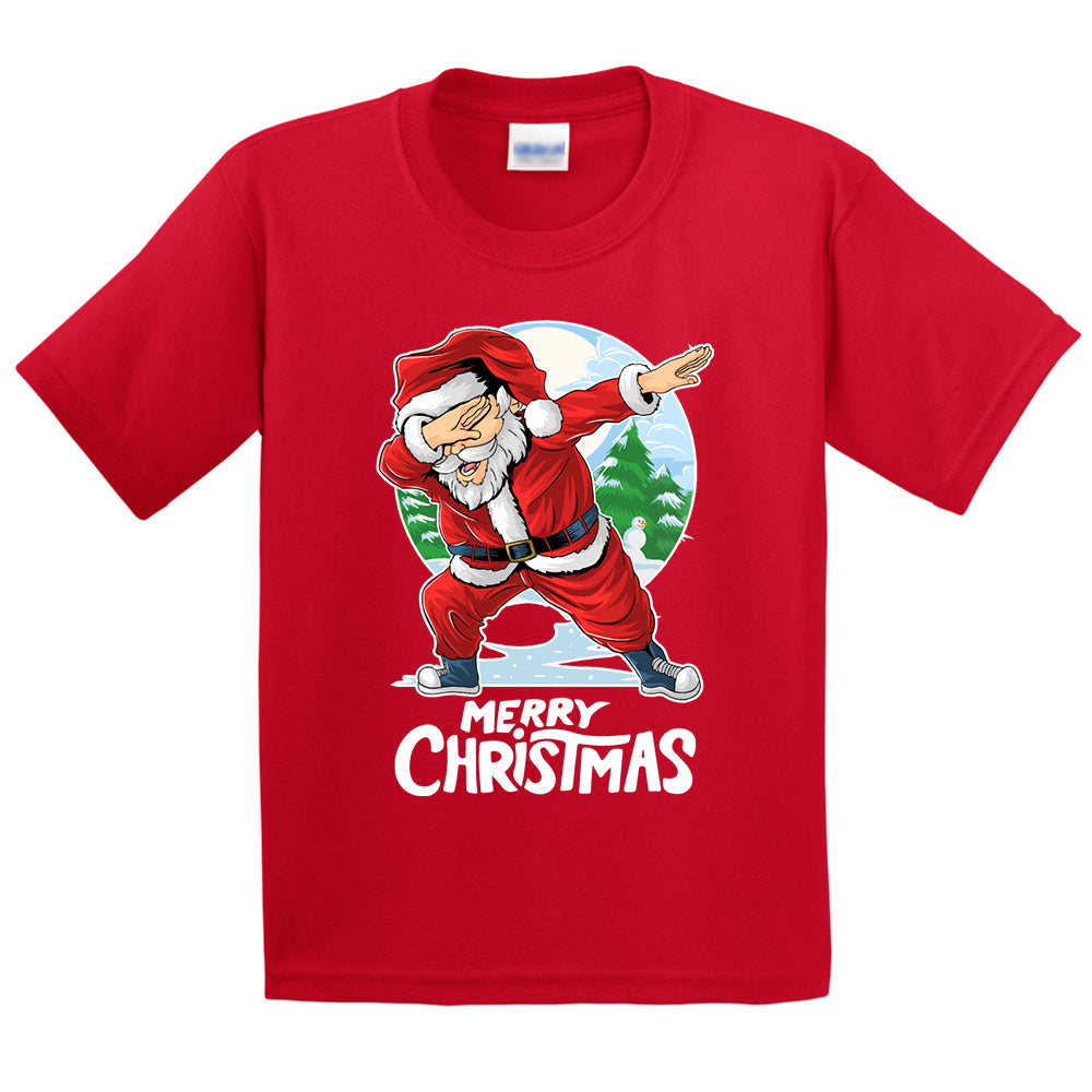 Santa Merry Christmas Kids T-Shirt - ApparelinClick