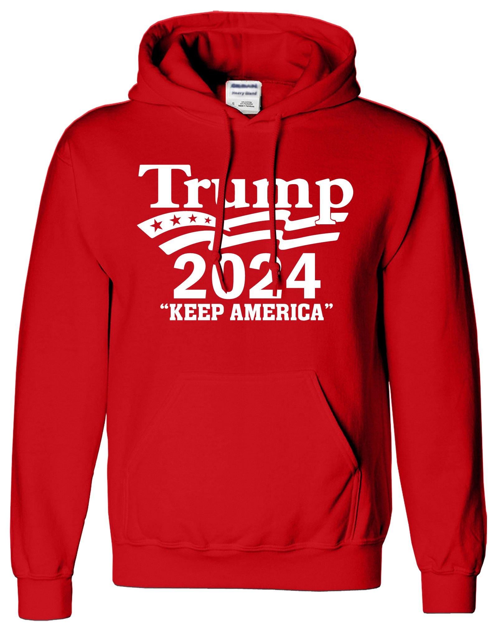 Trump 2024 Keep America Printed Logo Unisex Hoodie - ApparelinClick