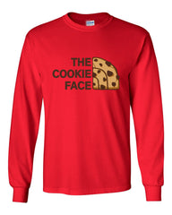The Cookie Face Funny Parody Long Sleeve Shirt