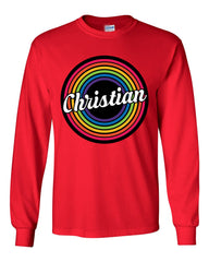 Rainbow Christian Religious Long Sleeve Shirt