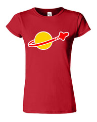 Classic Space Stars Galaxy Funny Humor Sarcastic Top  Womens T-Shirt