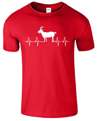 Goat Heartbeat Goat Lover Funny Men's T-Shirt