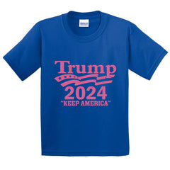 Trump 2024 Keep America Printed T-Shirt for Kids - ApparelinClick