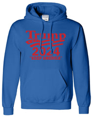 Trump 2024 Keep America Printed Logo Unisex Hoodie - ApparelinClick