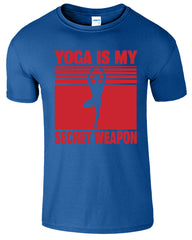 Yoga Is My Secret Weapon Printed Men's T-Shirt