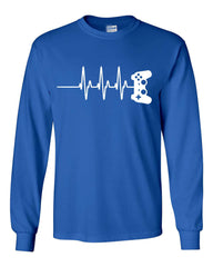 Gamer Heartbeat Video Game Lover Funny Long Sleeve Shirt