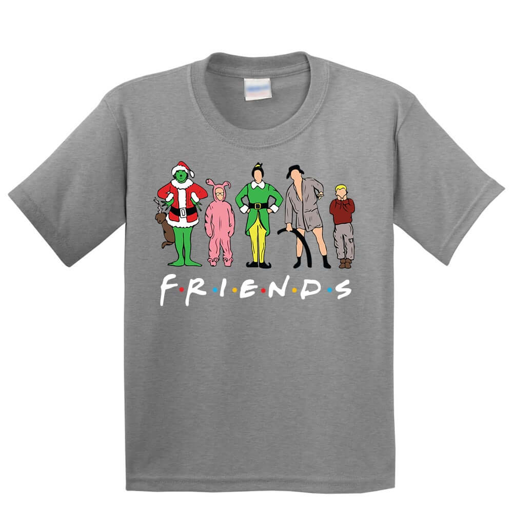 Friends Christmas Family Kids T-Shirt - ApparelinClick
